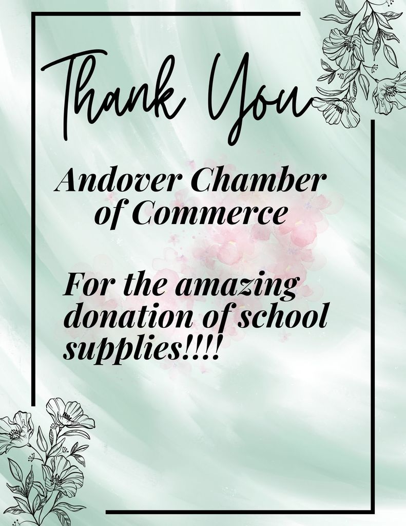 Thank you Chamber of Commerce