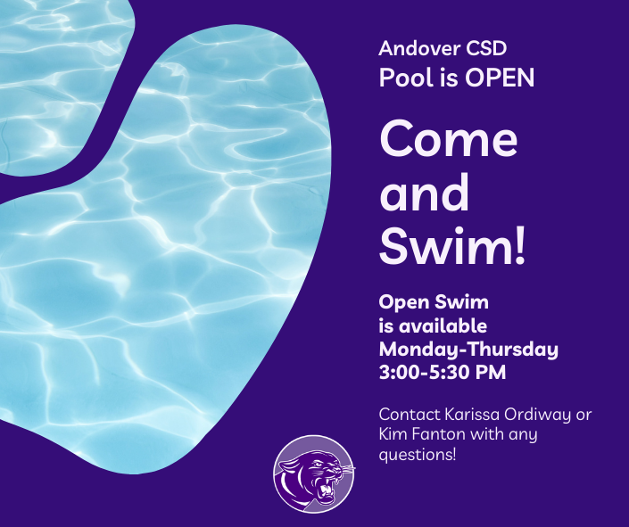 Open Swim Available at Andover CSD